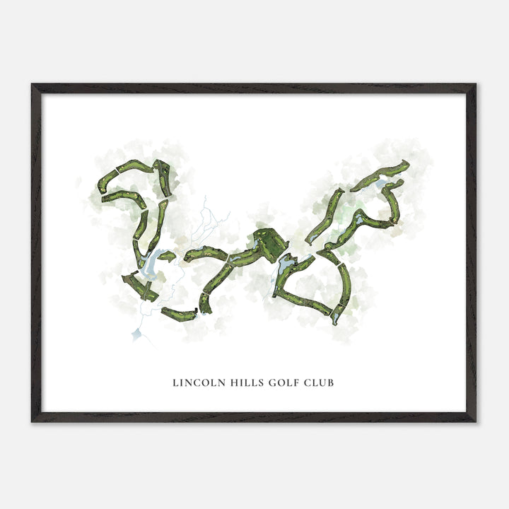 Print of Lincoln Hills Golf Club Classic Map
