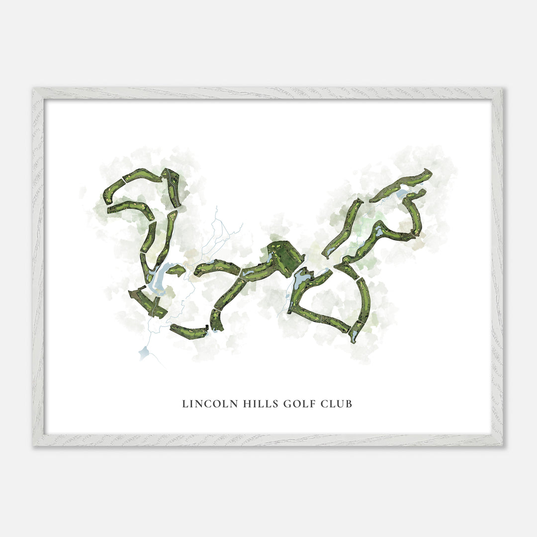 Print of Lincoln Hills Golf Club Classic Map