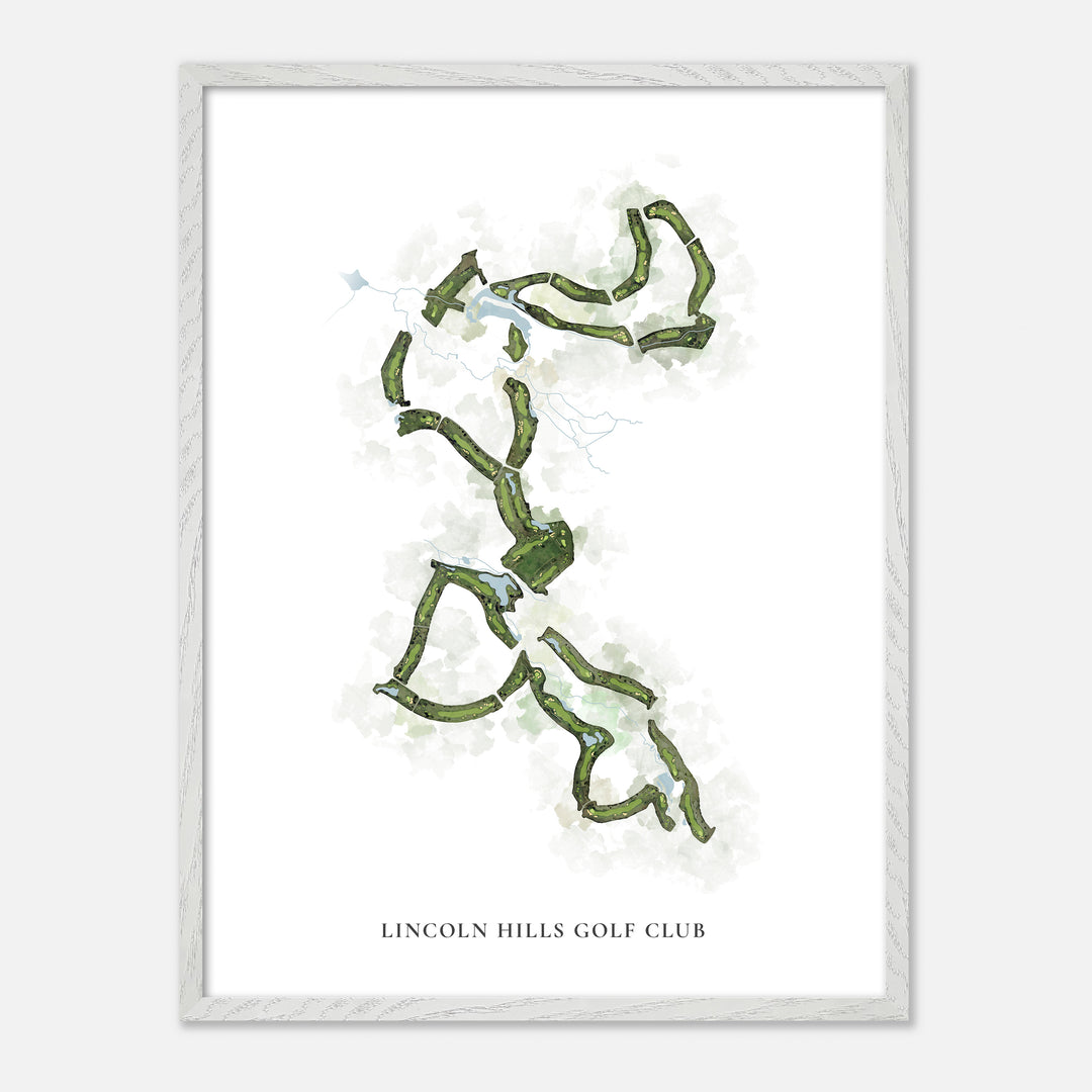 Print of Lincoln Hills Golf Club Classic Map
