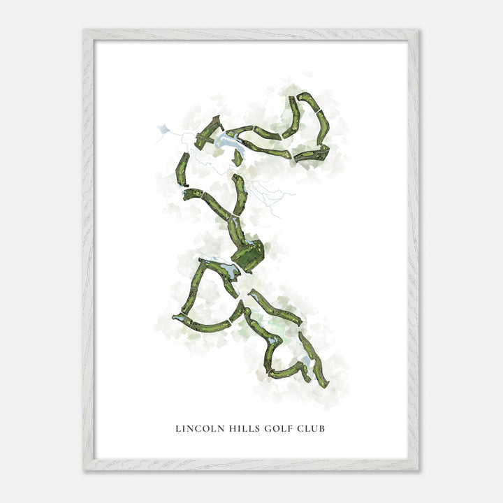 Print of Lincoln Hills Golf Club Classic Map