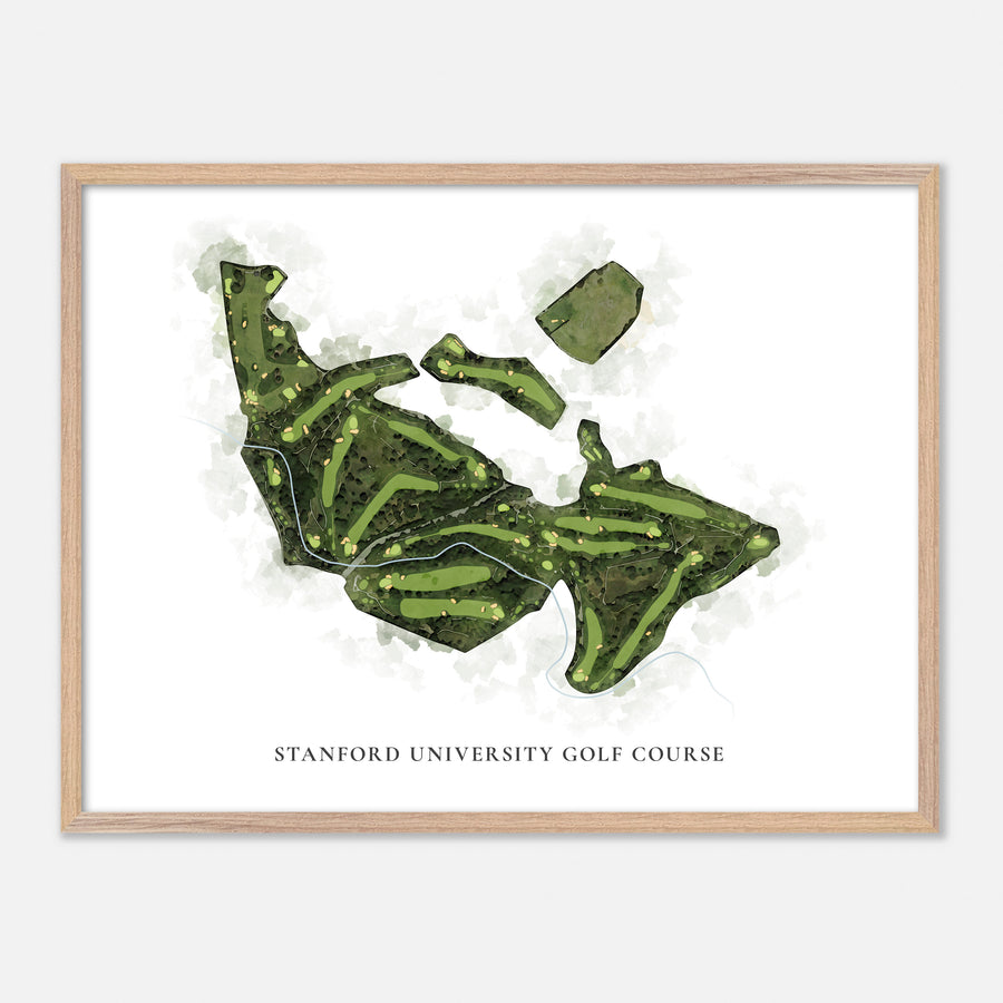 Print of Stanford University Golf Course Classic Map