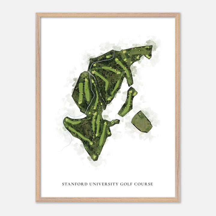 Print of Stanford University Golf Course Classic Map