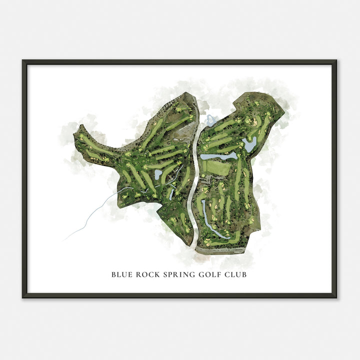 Print of Blue Rock Spring Golf Club Classic Map