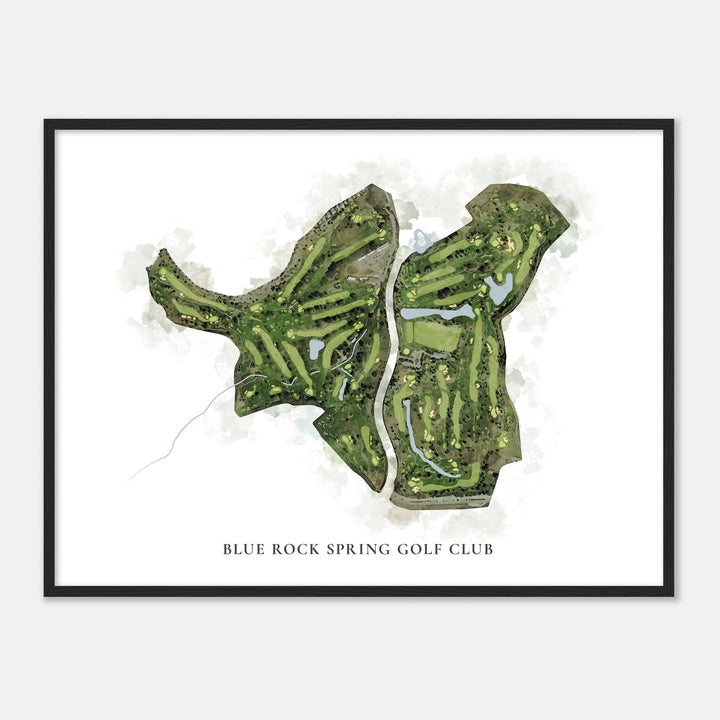 Print of Blue Rock Spring Golf Club Classic Map