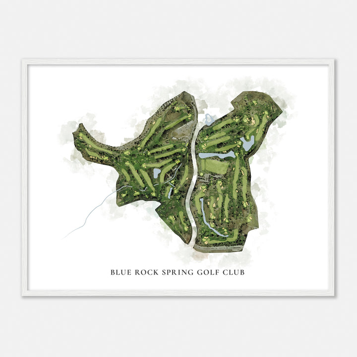 Print of Blue Rock Spring Golf Club Classic Map