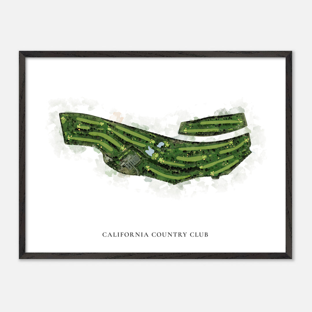 Print of California Country Club Classic Map