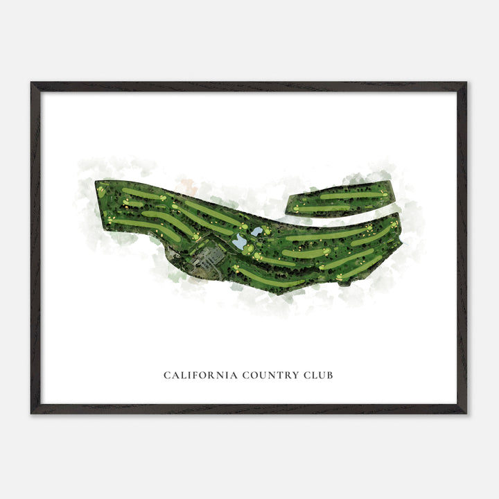Print of California Country Club Classic Map
