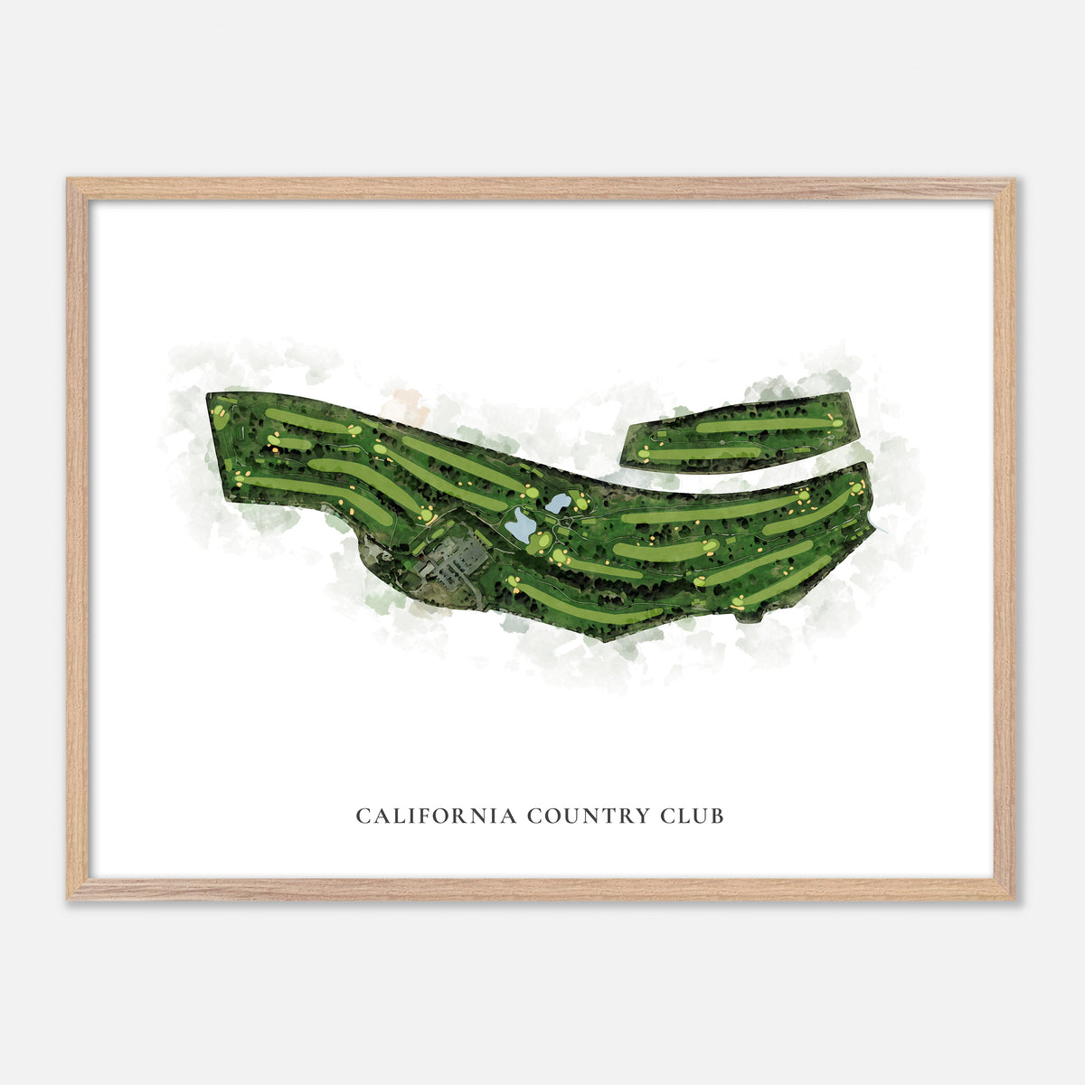 Print of California Country Club Classic Map