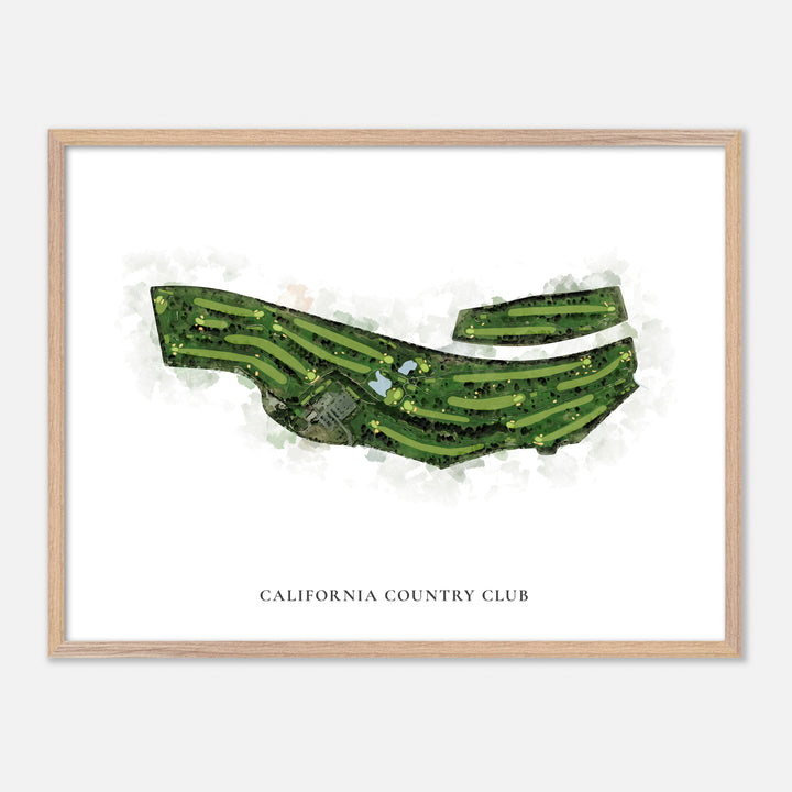 Print of California Country Club Classic Map