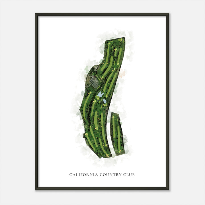 Print of California Country Club Classic Map