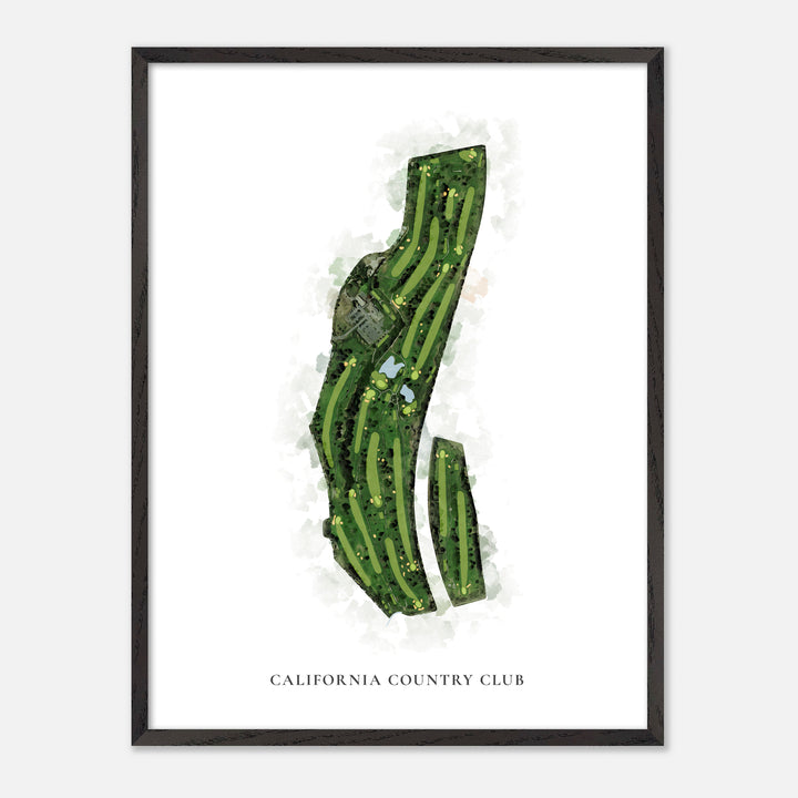 Print of California Country Club Classic Map