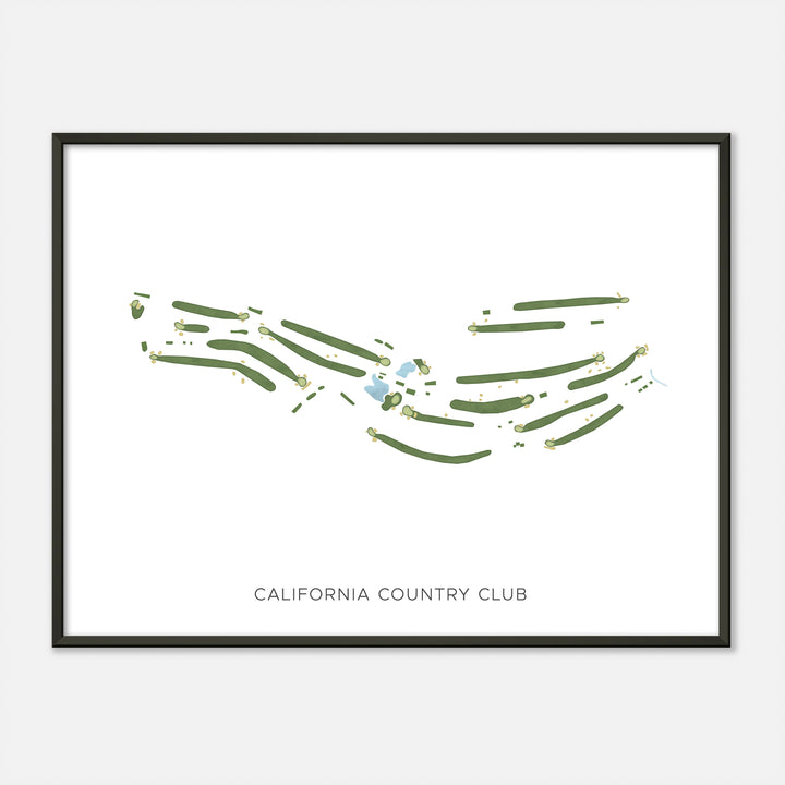 Print of California Country Club Modern Map