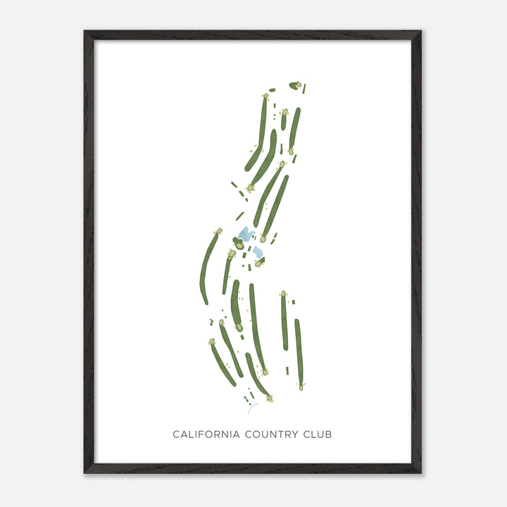 Print of California Country Club Modern Map