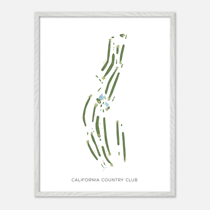 Print of California Country Club Modern Map