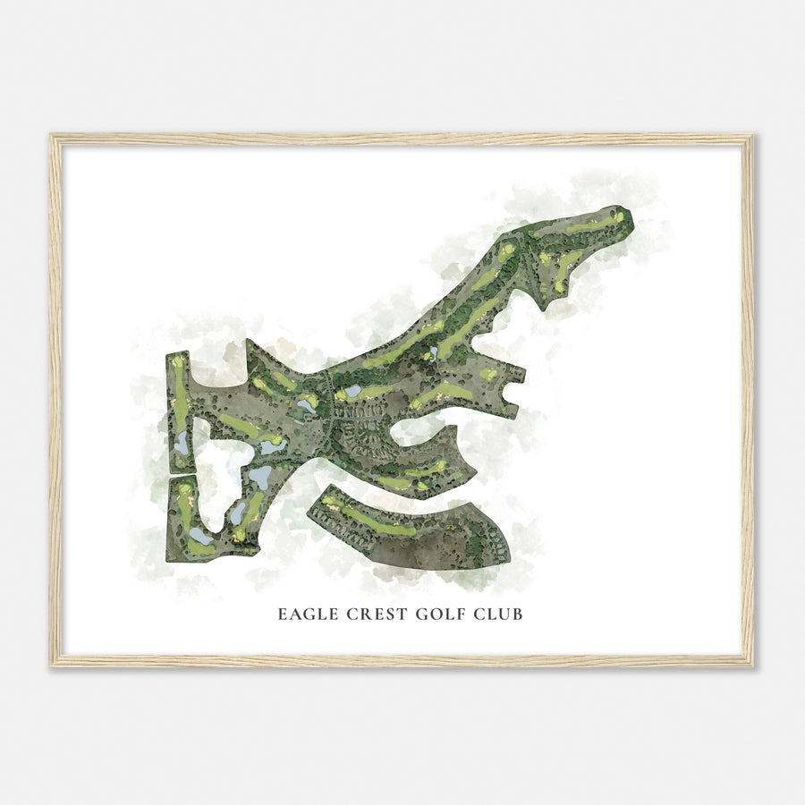 Print of Eagle Crest Golf Club Classic Map