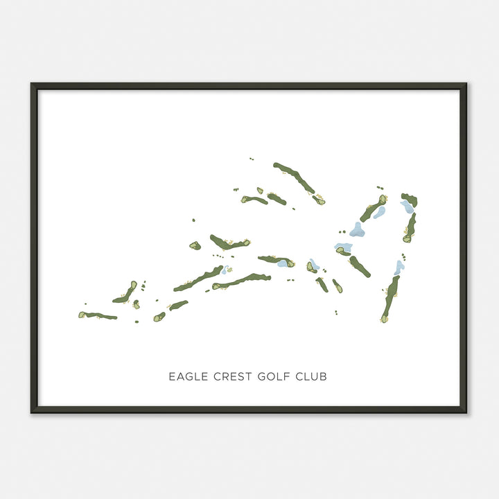 Print of Eagle Crest Golf Club Modern Map