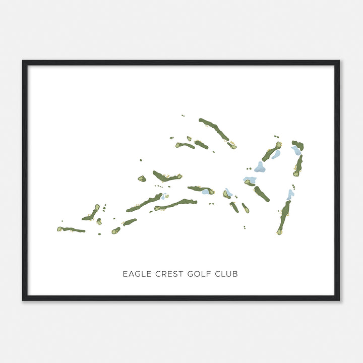 Print of Eagle Crest Golf Club Modern Map