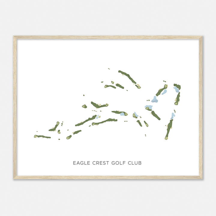 Print of Eagle Crest Golf Club Modern Map