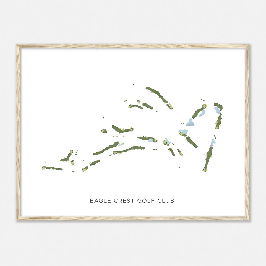 Print of Eagle Crest Golf Club Modern Map