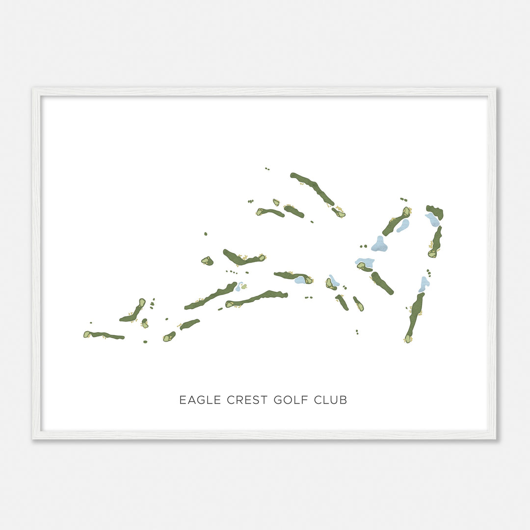 Print of Eagle Crest Golf Club Modern Map