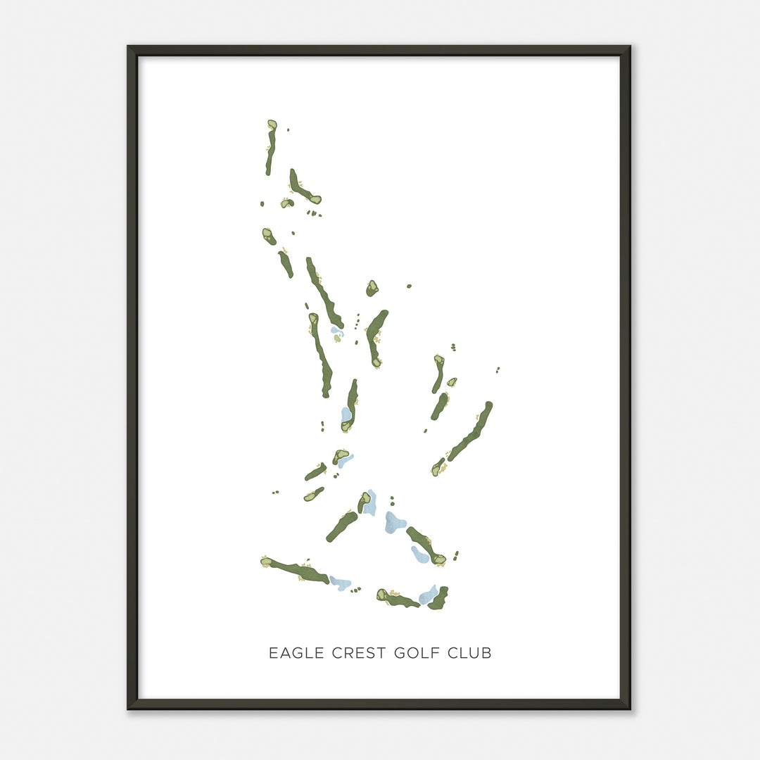 Print of Eagle Crest Golf Club Modern Map