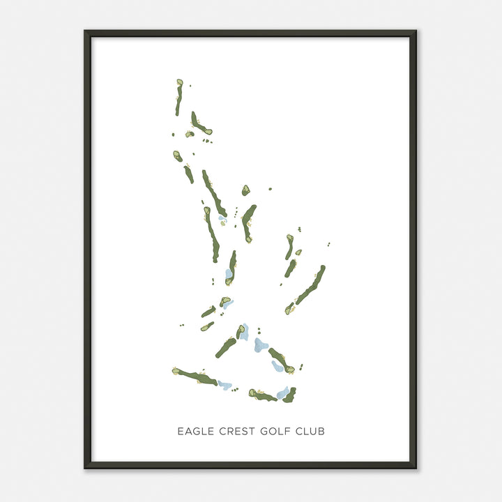 Print of Eagle Crest Golf Club Modern Map