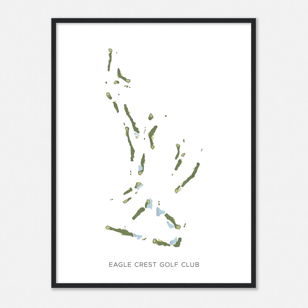 Print of Eagle Crest Golf Club Modern Map