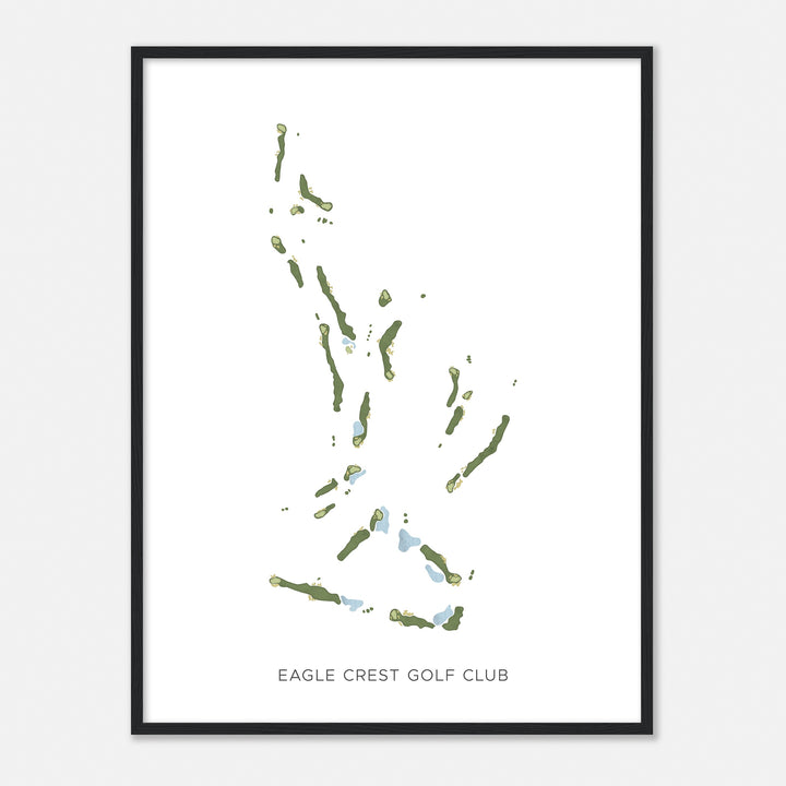 Print of Eagle Crest Golf Club Modern Map