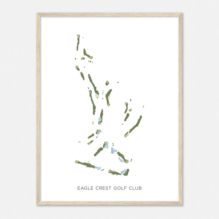 Print of Eagle Crest Golf Club Modern Map