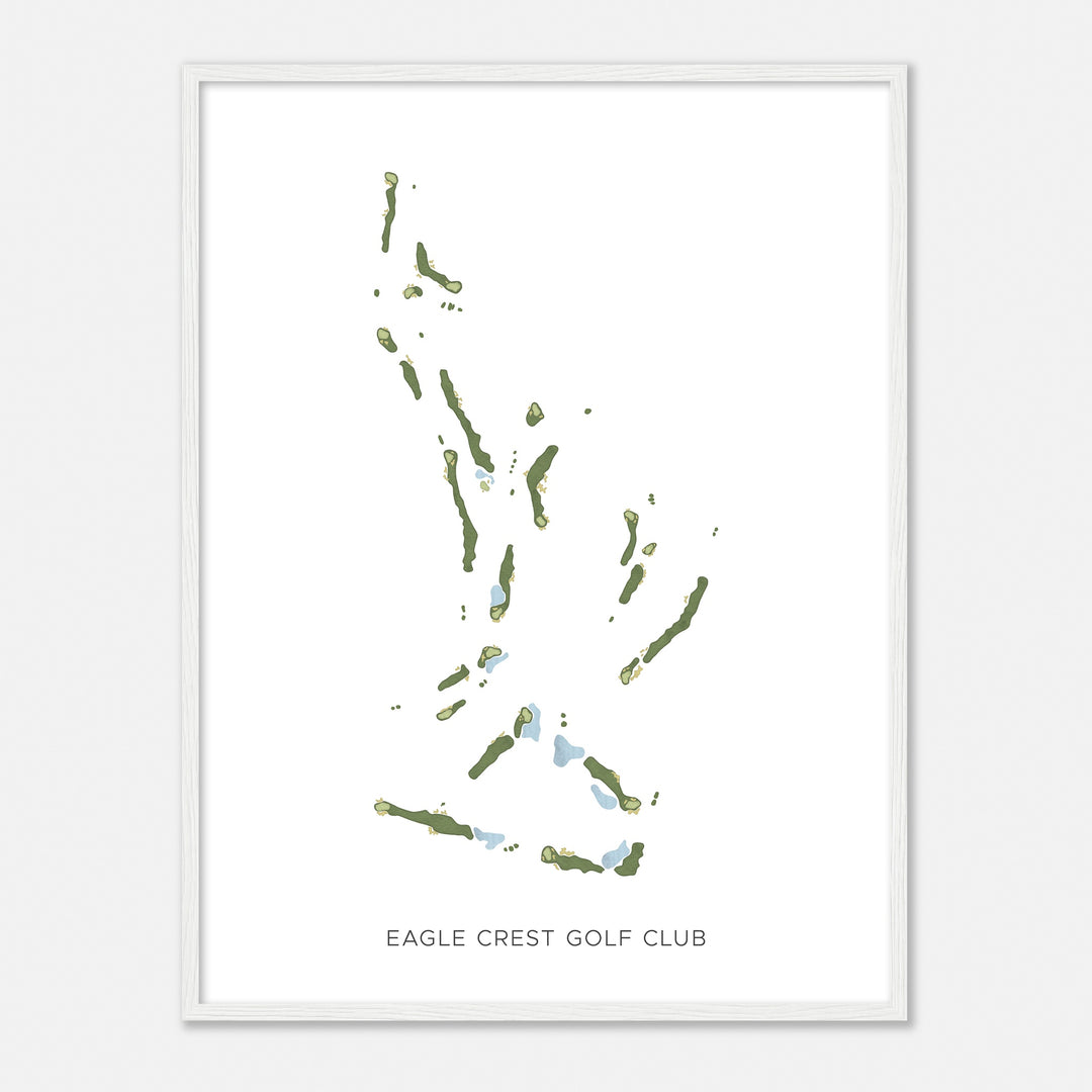 Print of Eagle Crest Golf Club Modern Map