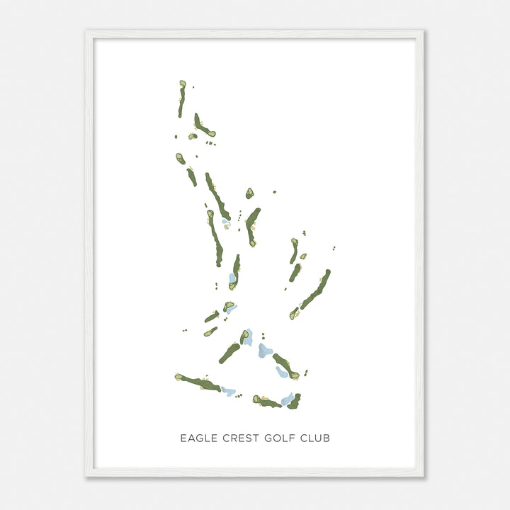 Print of Eagle Crest Golf Club Modern Map