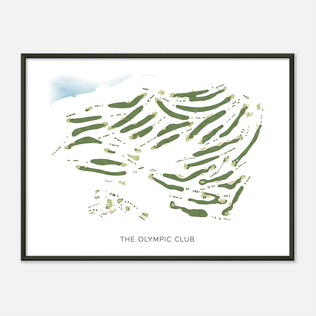 Print of The Olympic Club Modern Map