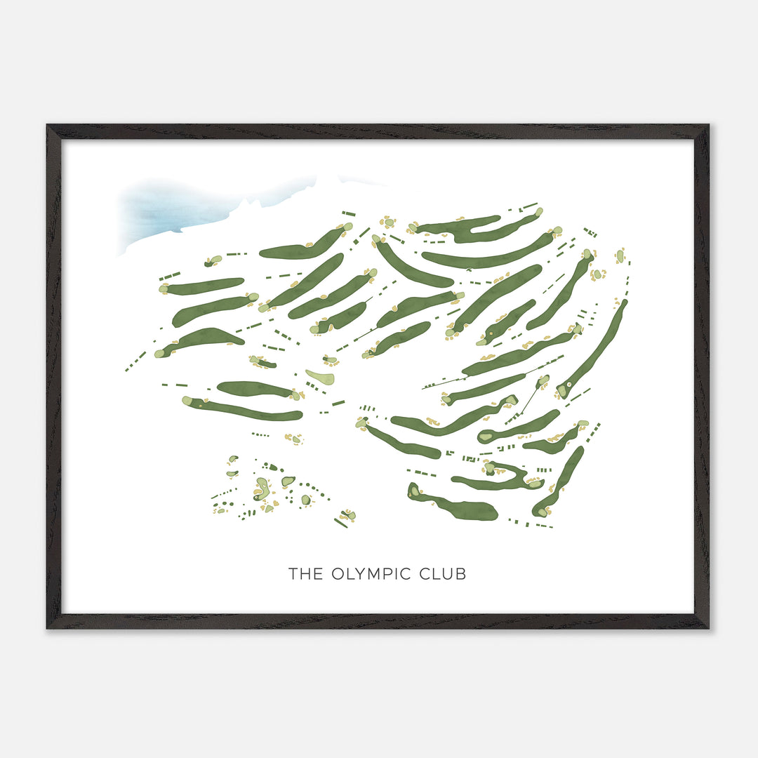 Print of The Olympic Club Modern Map