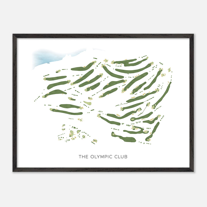 Print of The Olympic Club Modern Map
