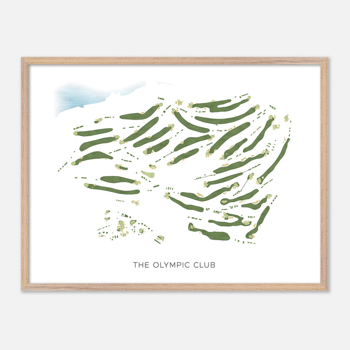 Print of The Olympic Club Modern Map