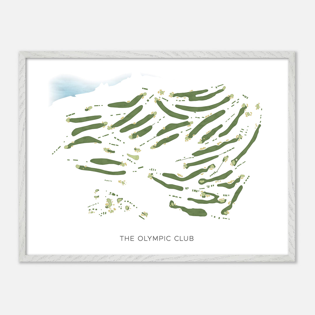 Print of The Olympic Club Modern Map
