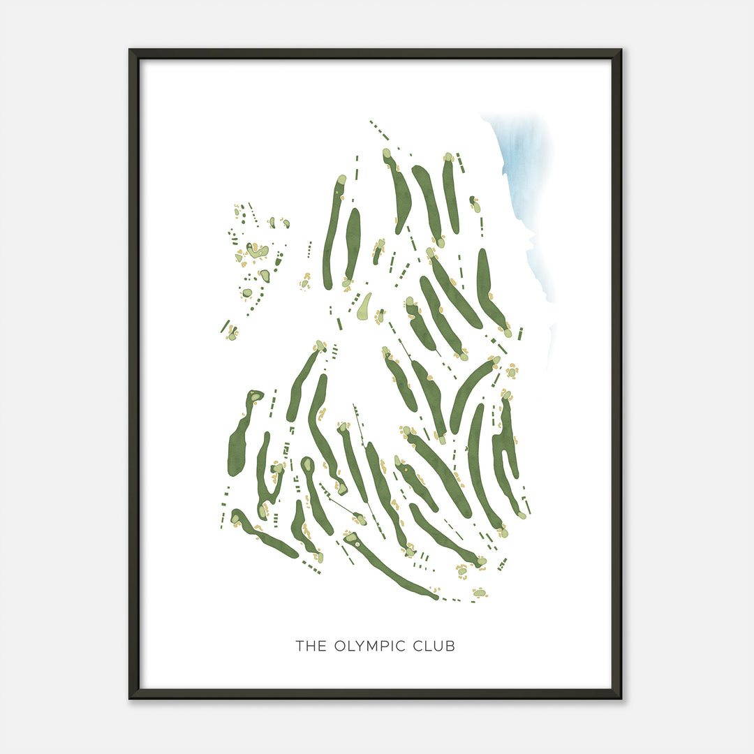 Print of The Olympic Club Modern Map