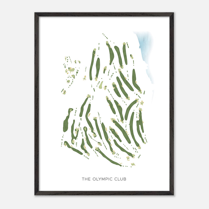 Print of The Olympic Club Modern Map