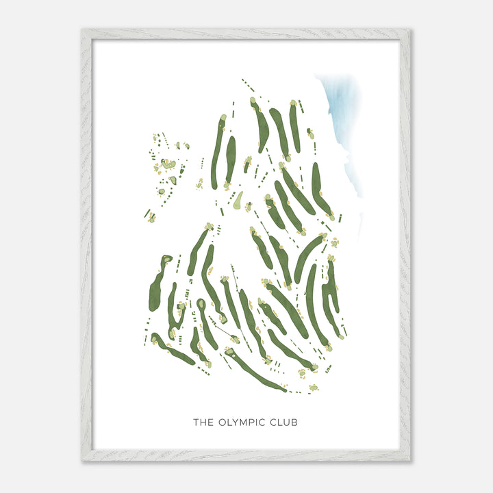 Print of The Olympic Club Modern Map