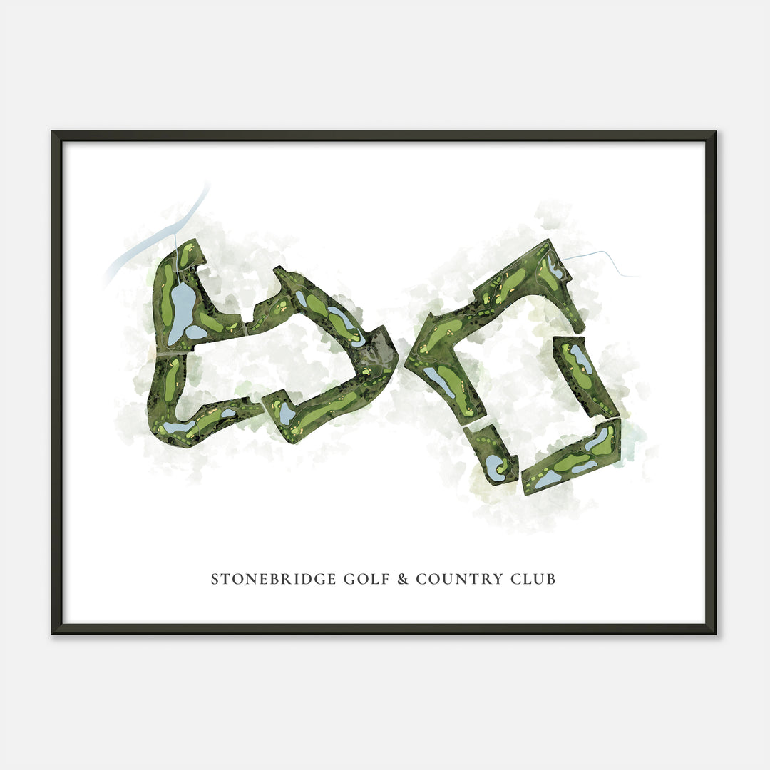 Print of Stonebridge Golf & Country Club Classic Map