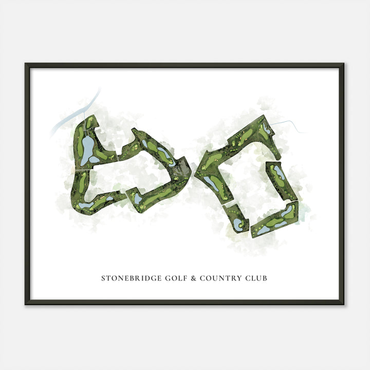 Print of Stonebridge Golf & Country Club Classic Map