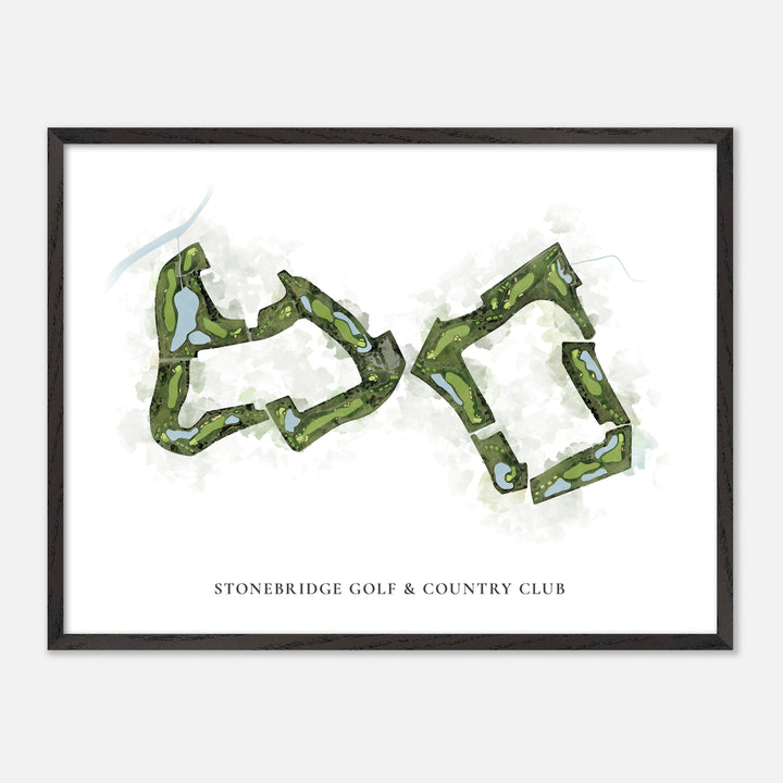 Print of Stonebridge Golf & Country Club Classic Map