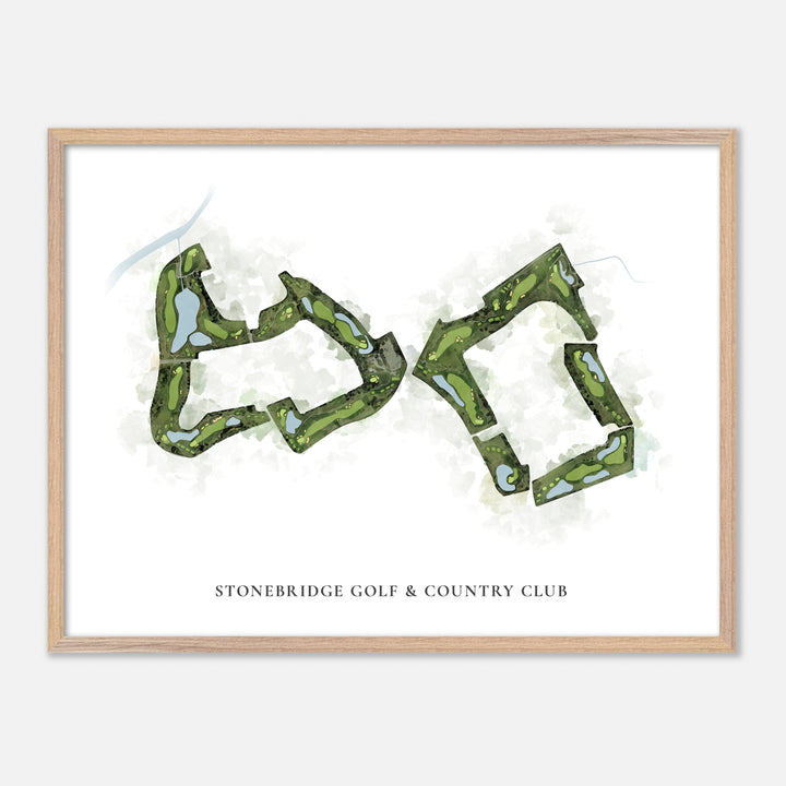 Print of Stonebridge Golf & Country Club Classic Map