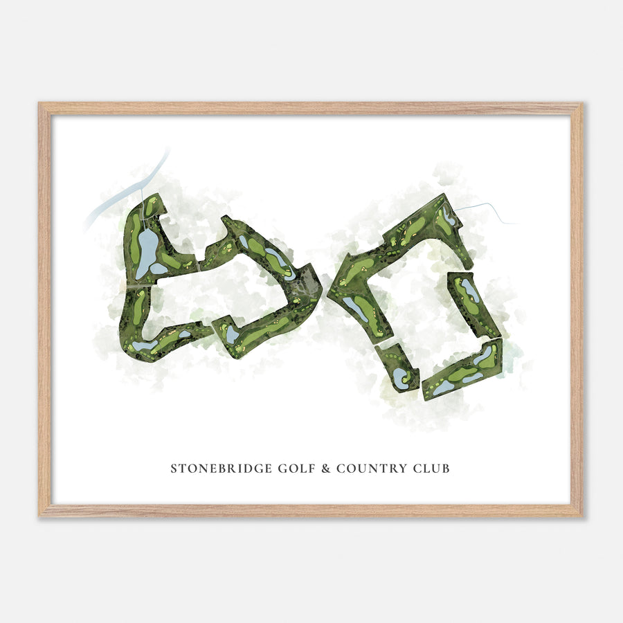 Print of Stonebridge Golf & Country Club Classic Map