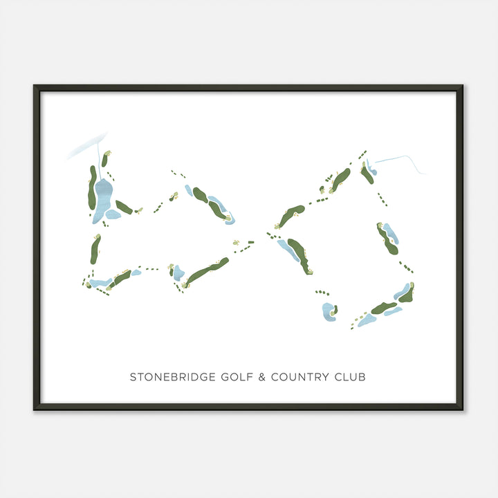 Print of Stonebridge Golf & Country Club Modern Map