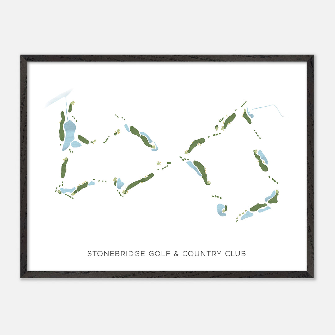 Print of Stonebridge Golf & Country Club Modern Map