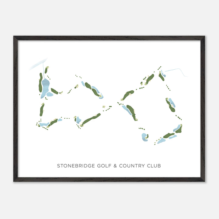 Print of Stonebridge Golf & Country Club Modern Map