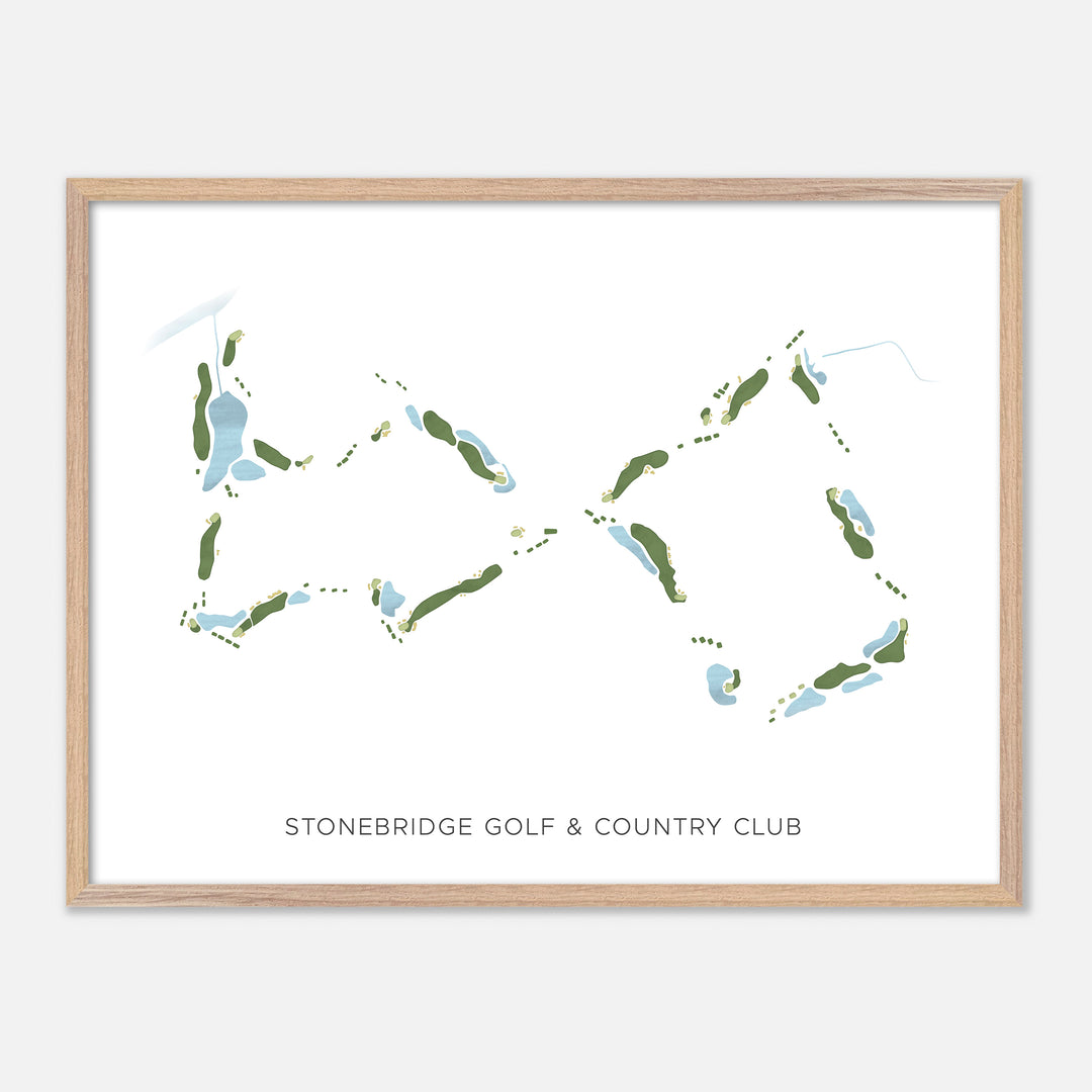 Print of Stonebridge Golf & Country Club Modern Map