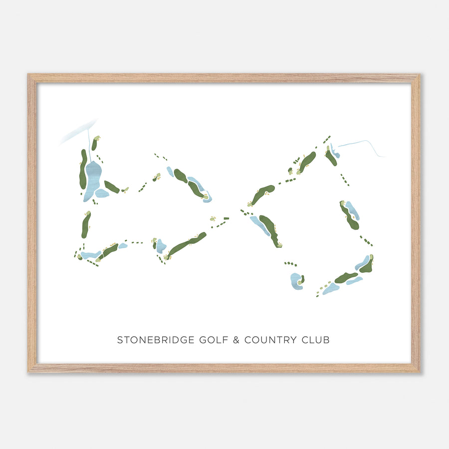 Print of Stonebridge Golf & Country Club Modern Map