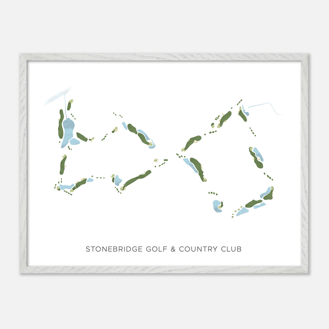 Print of Stonebridge Golf & Country Club Modern Map